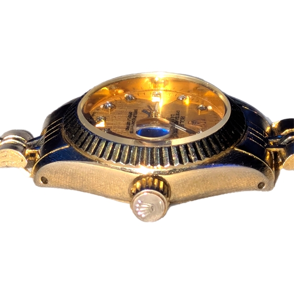 Rolex Women's Gold Watch with Diamond Accents - Picture 3 of 4